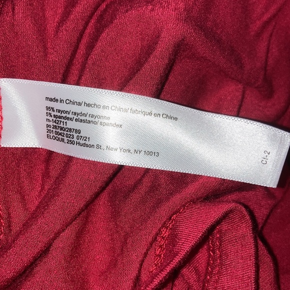 Eloquii Elements Red Cutout Shoulder Tee - Picture 5 of 5